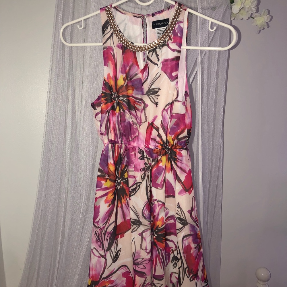 Girls Marciano floral dress worn once